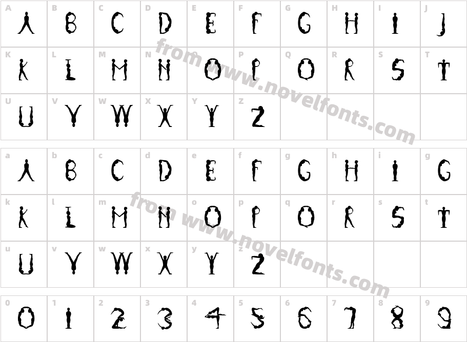 JI LentilCharacter Map