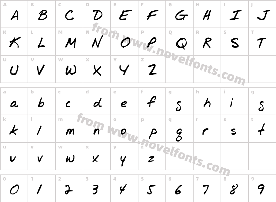 JI MummerCharacter Map