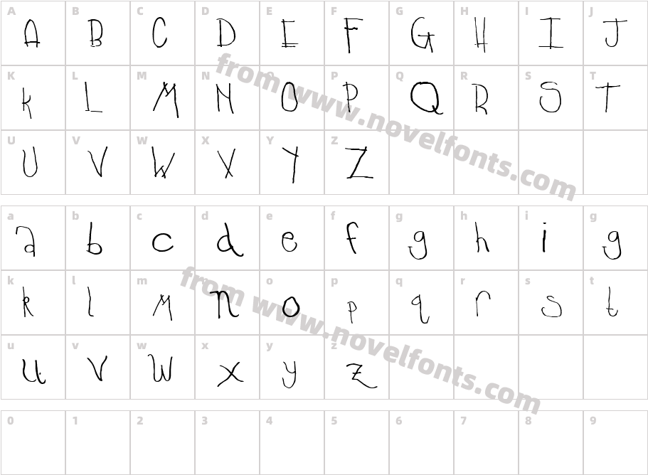 JI SheltaCharacter Map