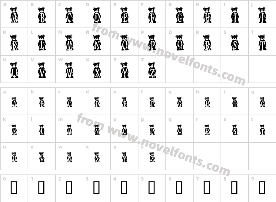 JNK BBEARCharacter Map