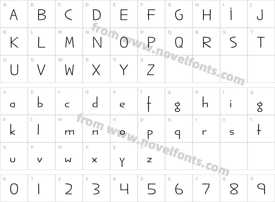 Jabana Alt Extra Extended Regular RegularCharacter Map