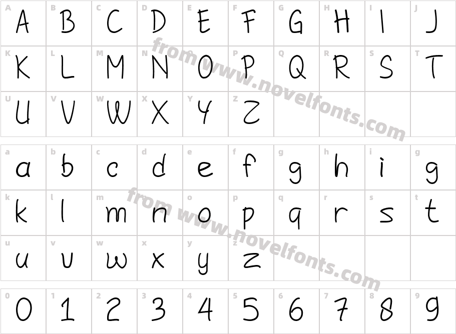 Jaiho Sans RegularCharacter Map