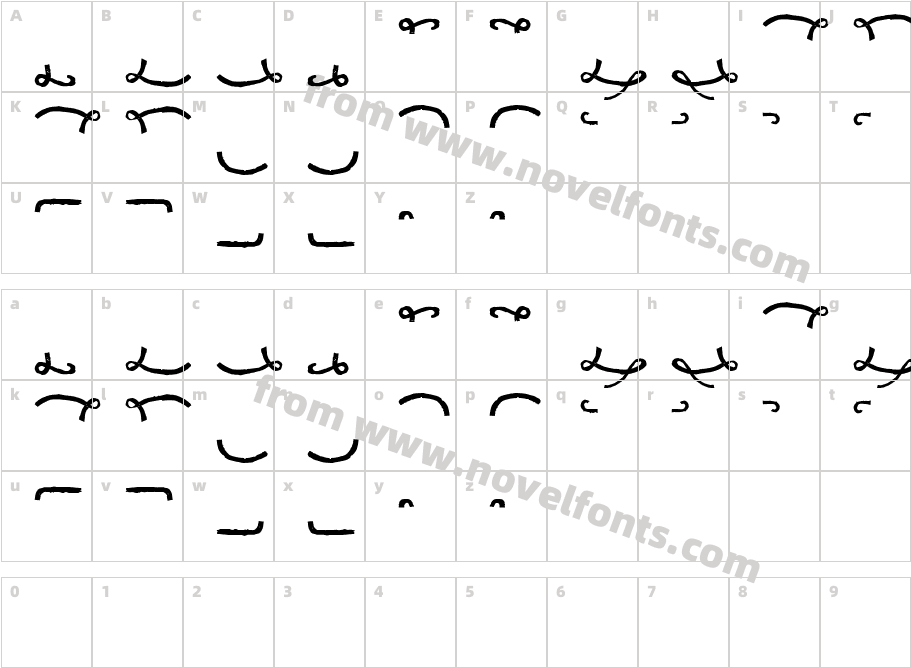 Janmeid LineCharacter Map