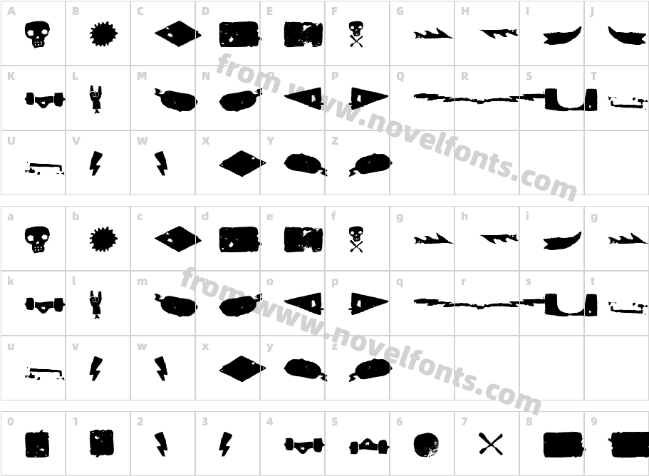 Janmeid XtremeCharacter Map