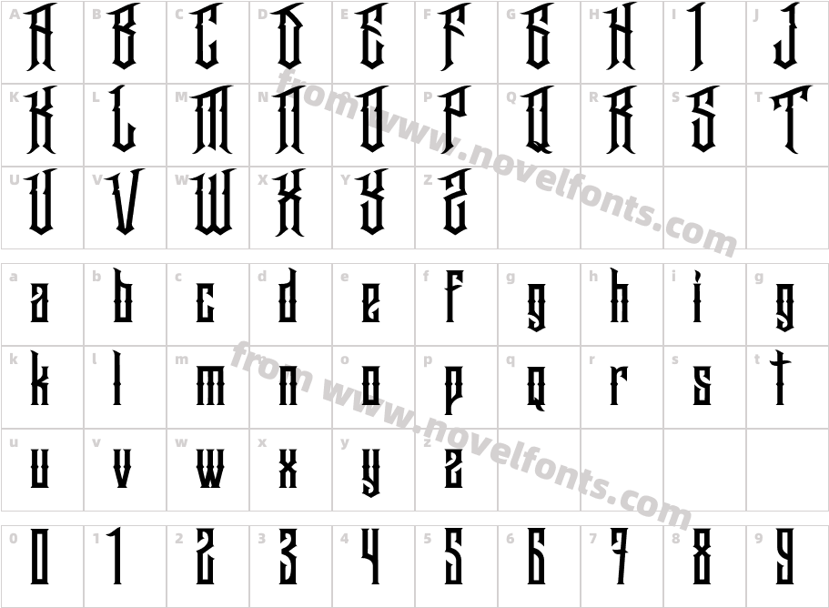 JibrielCharacter Map