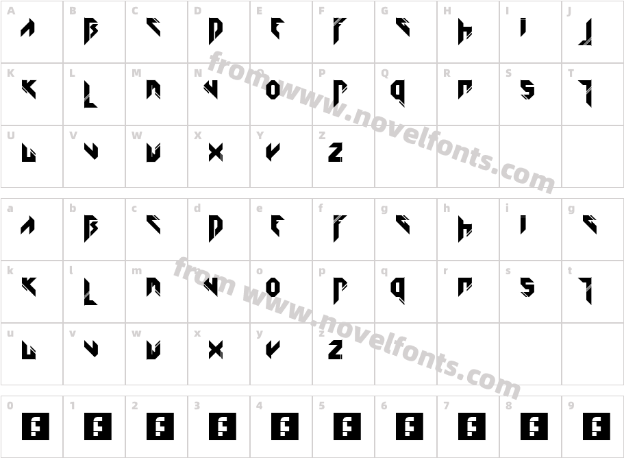 KATFYRED RegularCharacter Map