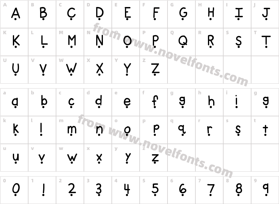 KB Easy ReaderCharacter Map