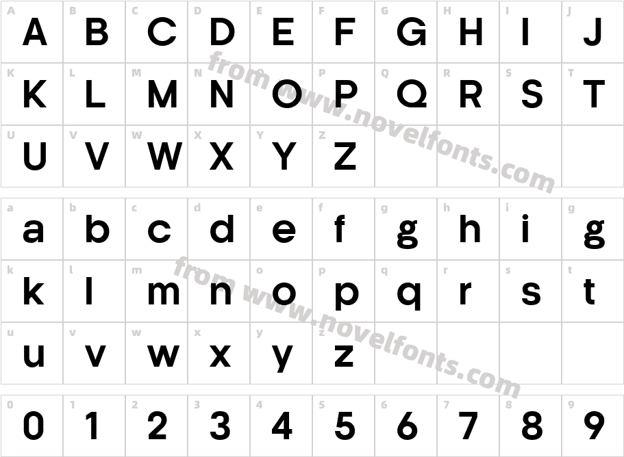 Kamerik205 Regular 3Character Map