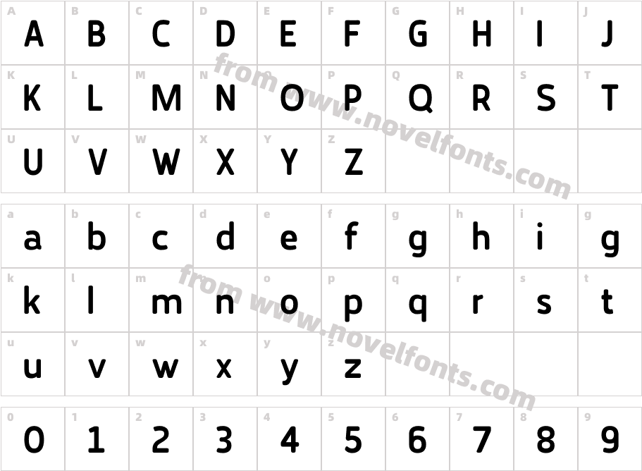 Karlsen Round SemiboldCharacter Map