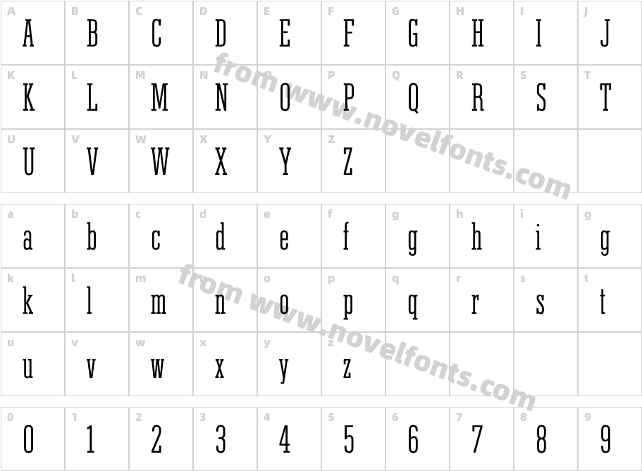 Karnak Pro Obelisk MediumCharacter Map