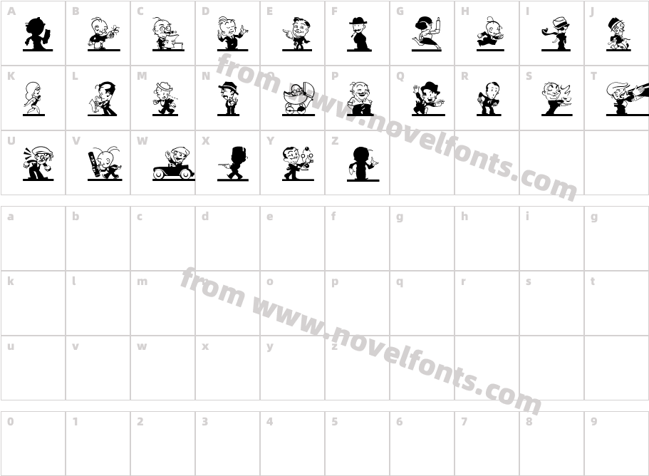 Kartoon Kutz TooCharacter Map