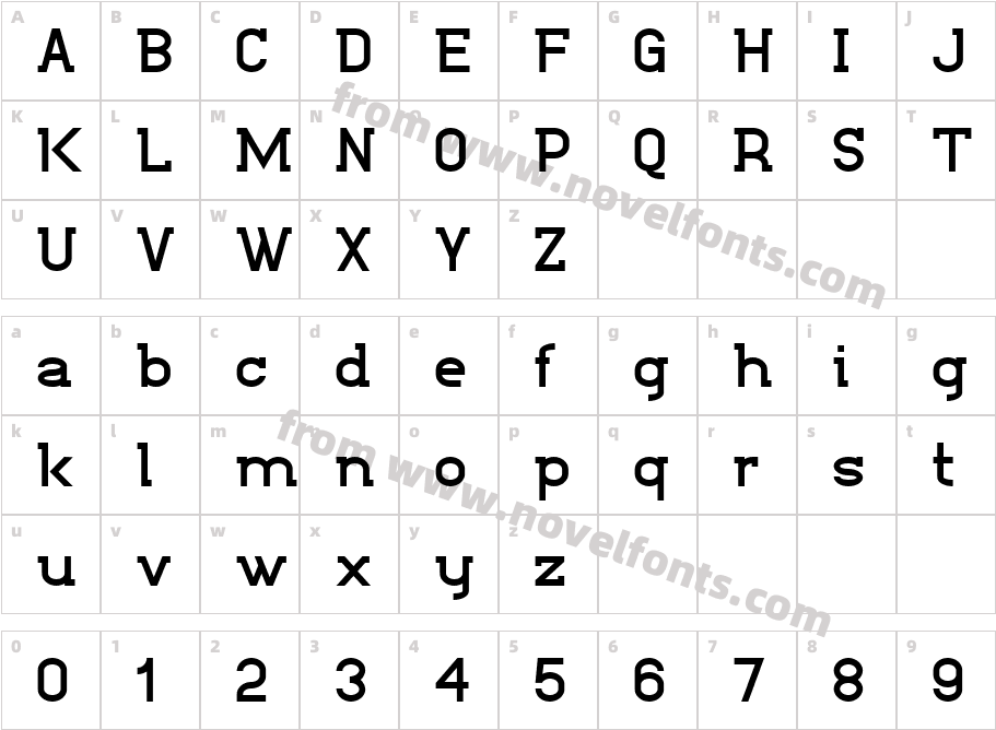 Kathleen Serif BoldCharacter Map