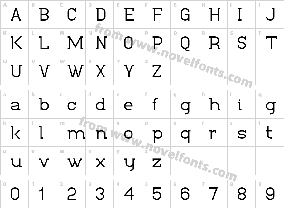 Kathleen SerifCharacter Map