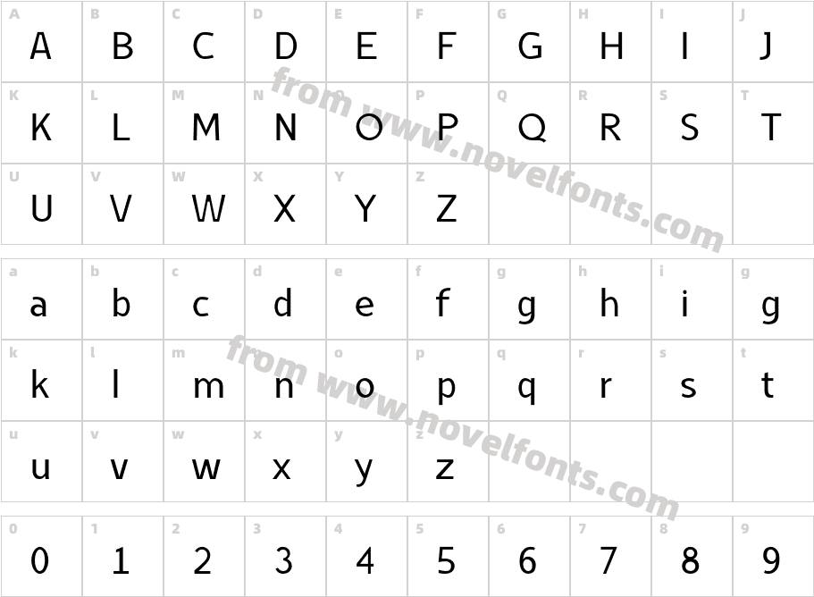 Kindah Thin ThinCharacter Map