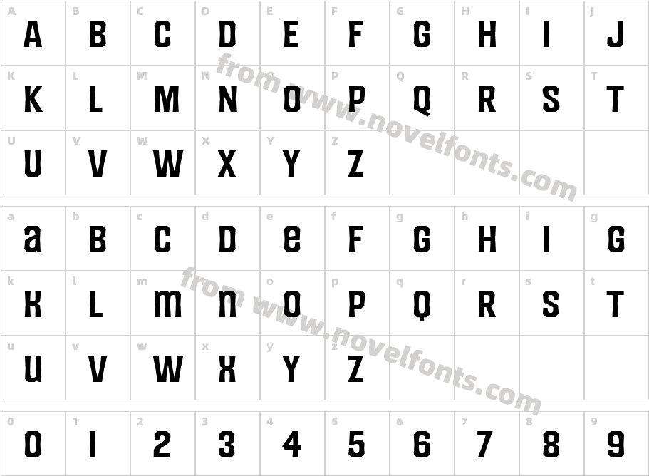 King Wood Unicase MedCharacter Map