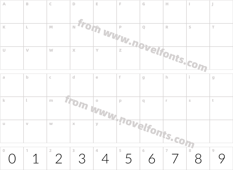 Kantumruy LightCharacter Map