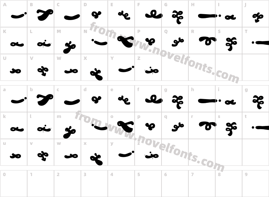 Koni Black OrnamentCharacter Map