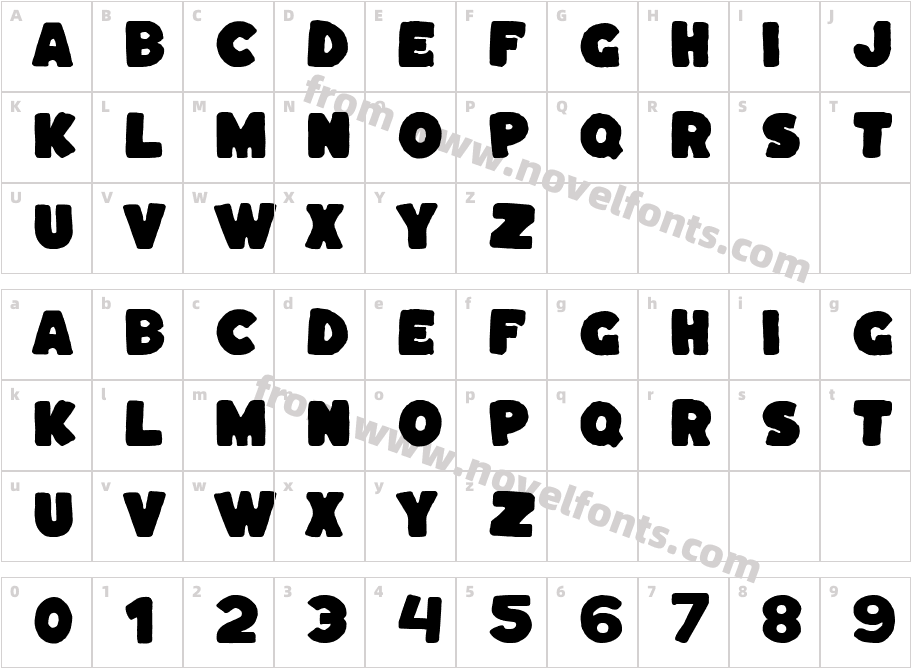 KaphCharacter Map