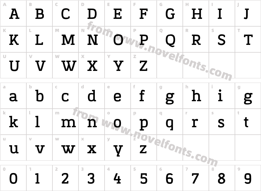 Korpo BoldCharacter Map