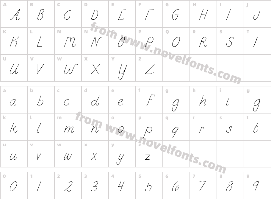 LD Fine Print 8Character Map