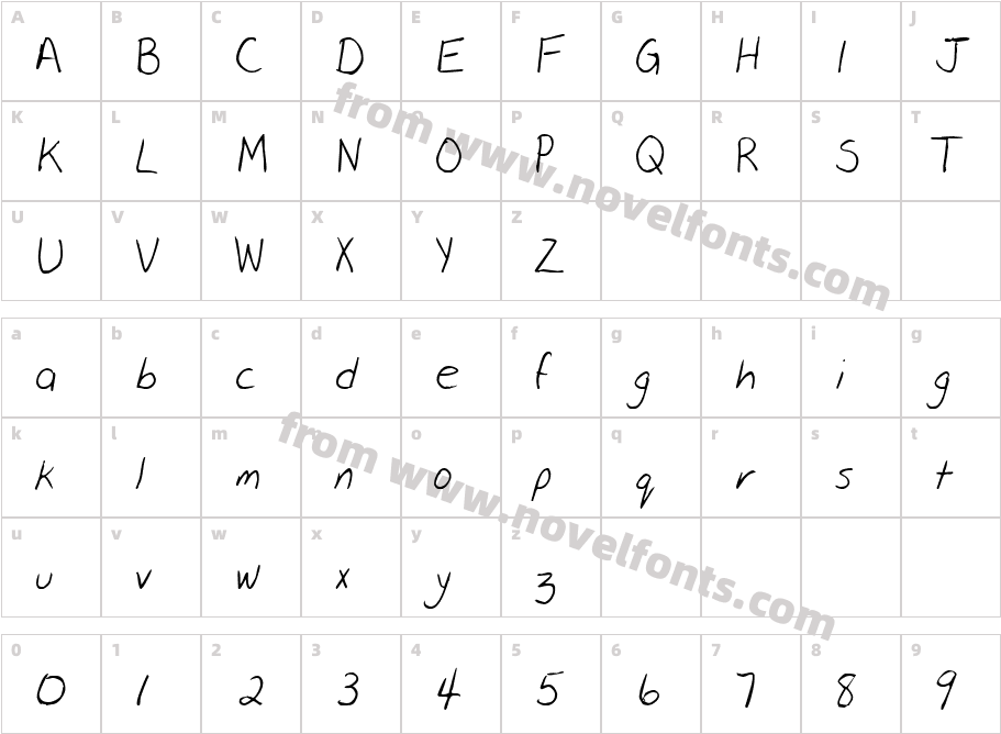 LD Print 5Character Map