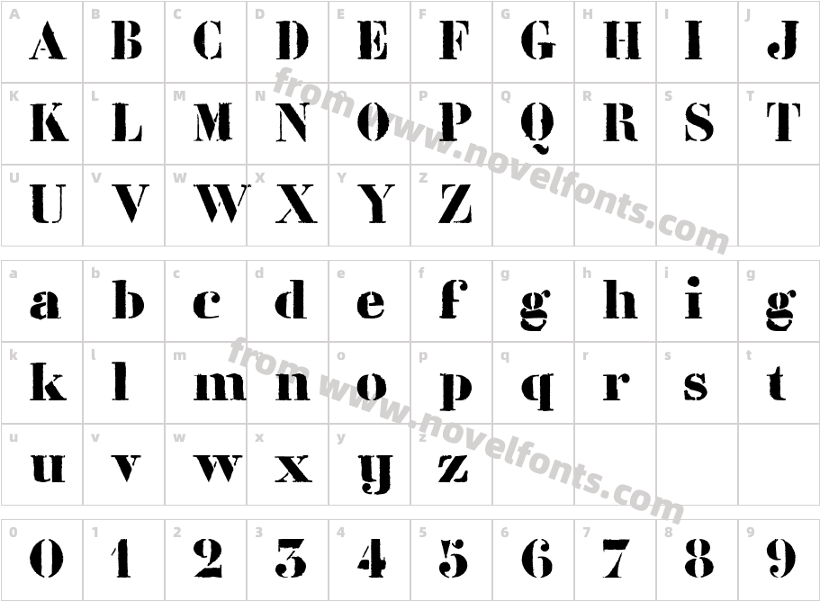 LL LiberteCharacter Map