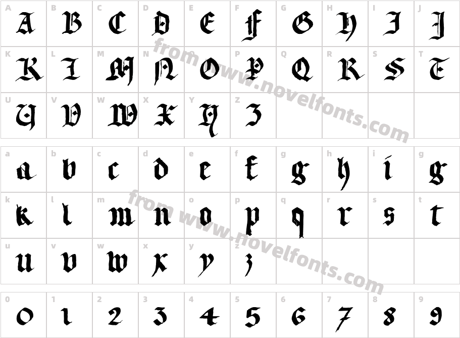 LL Textur RegularCharacter Map