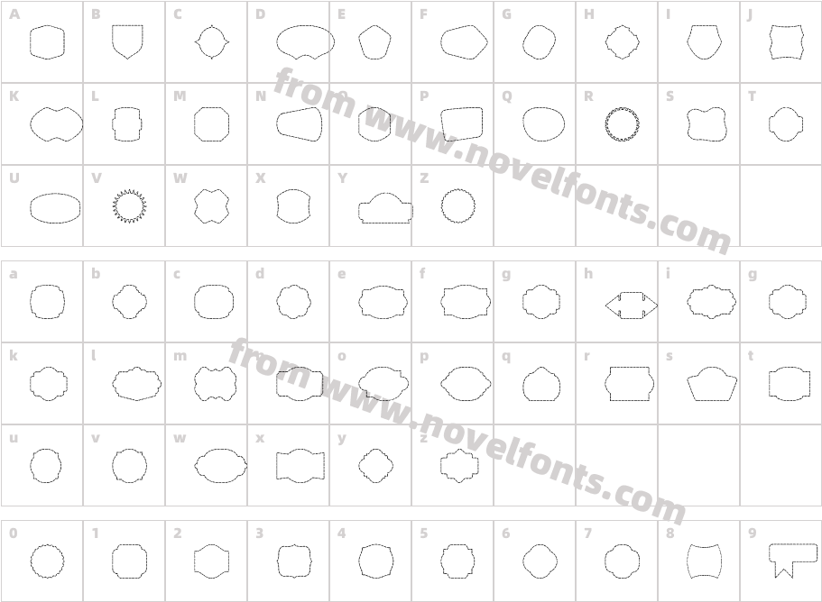 Label Pro XL Stiched FatCharacter Map