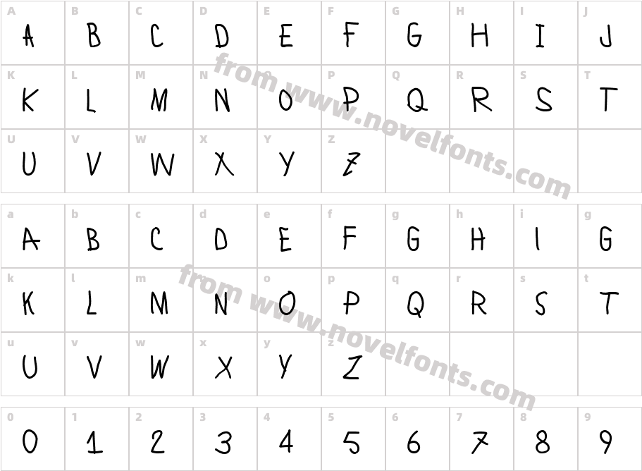 Lamia BoldCharacter Map