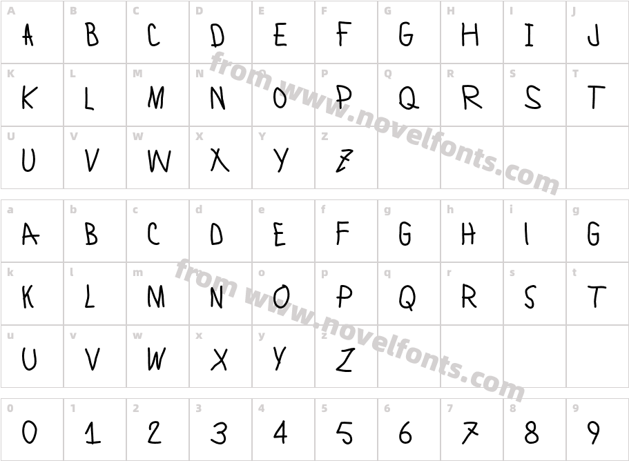 Lamiar BoldCharacter Map