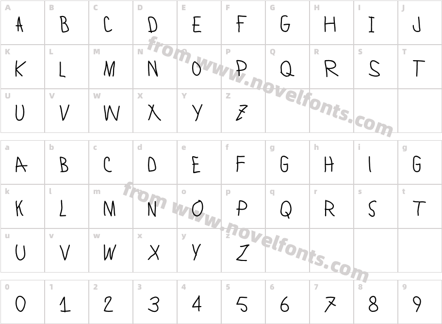 Lamiar MediumCharacter Map