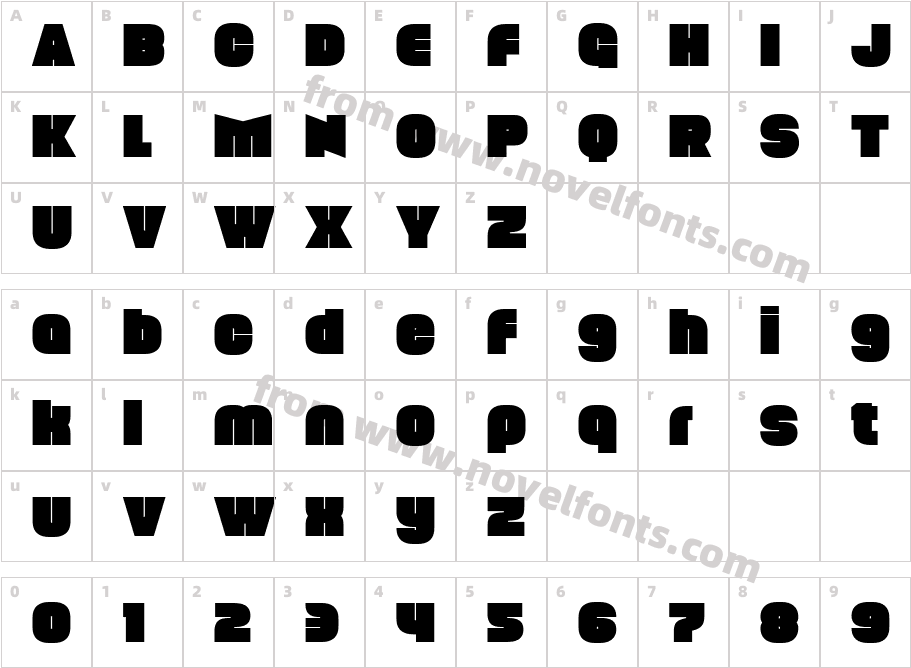 Lasagna Regular 2Character Map