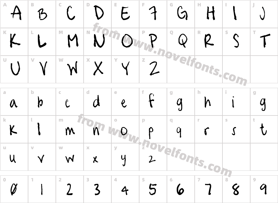 Lauren's FontCharacter Map