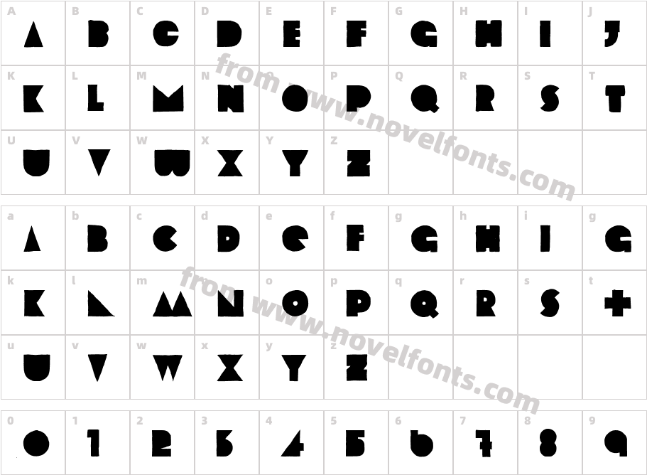 Lazar distressedCharacter Map
