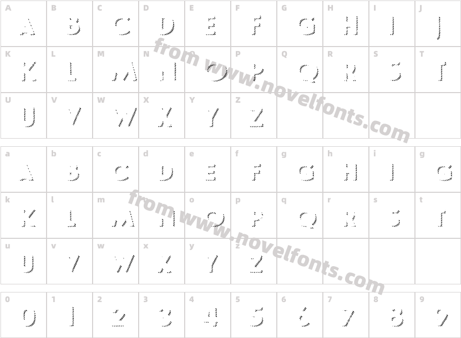 Le Havre Rough Shdw LineCharacter Map