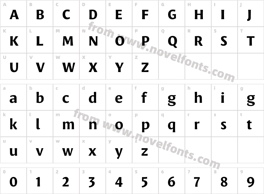 Leksa Sans BoldCharacter Map