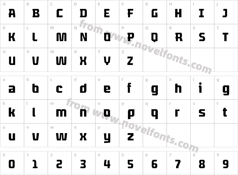 Leroy BoldCharacter Map
