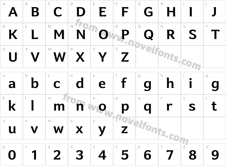 Levnam BoldCharacter Map