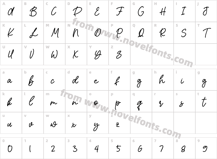 Leynet ScriptCharacter Map