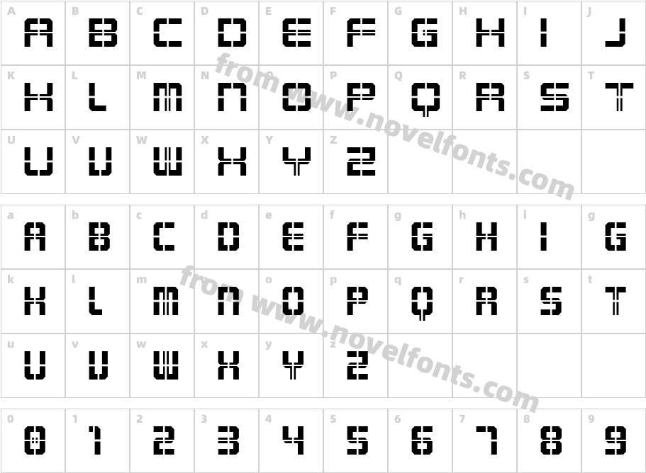 Karnivore KrateCharacter Map