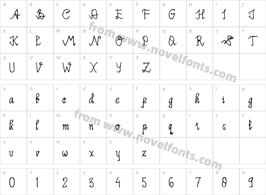 Limpoke Font RegularCharacter Map