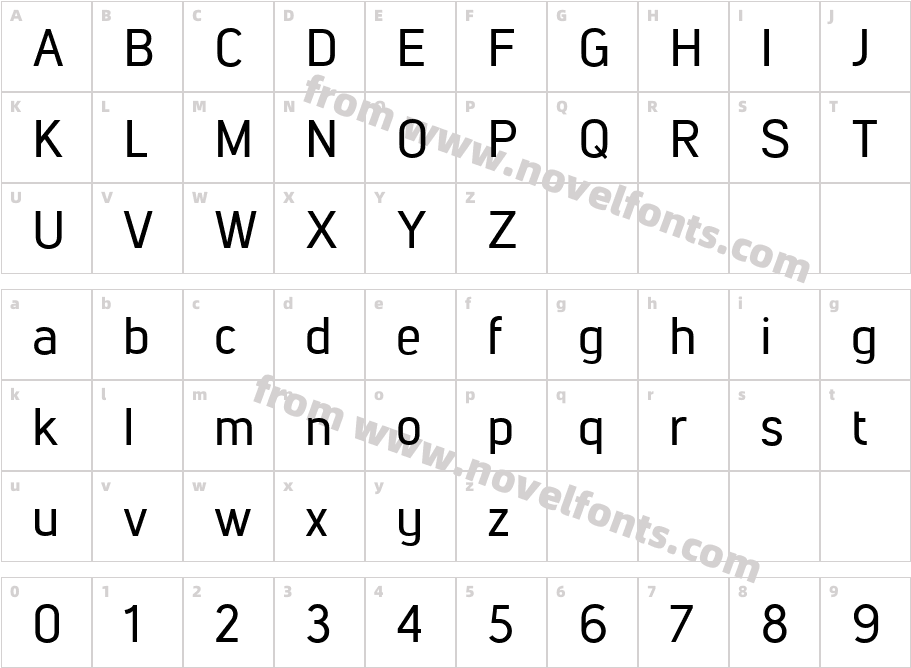 Lintel Regular 5Character Map