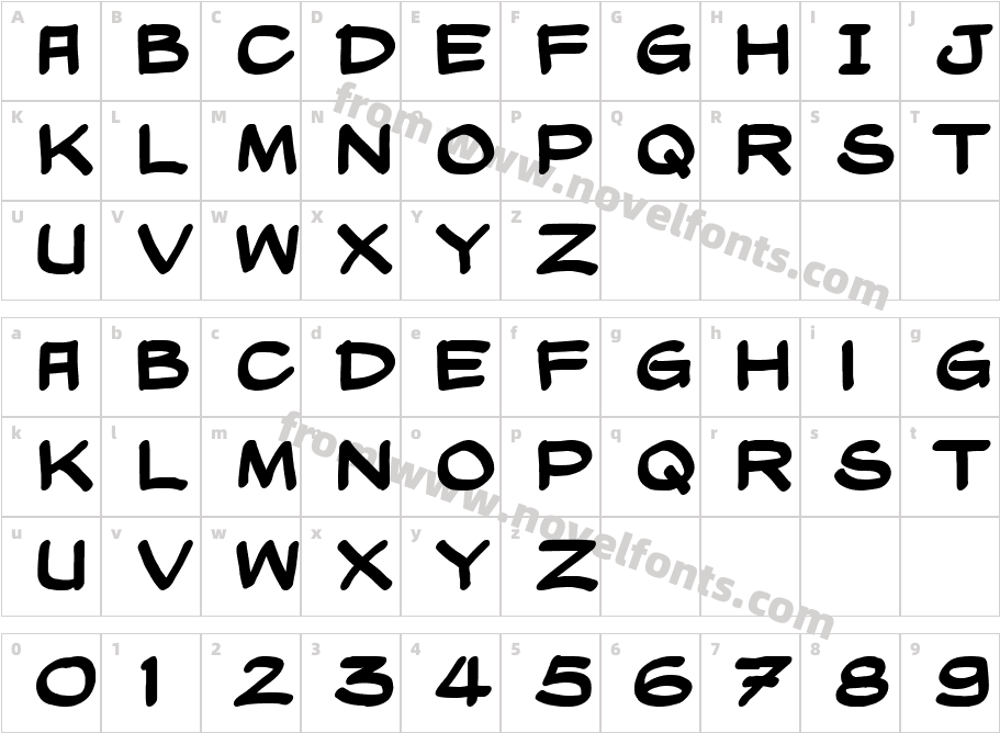 Lito Lapad BoldCharacter Map