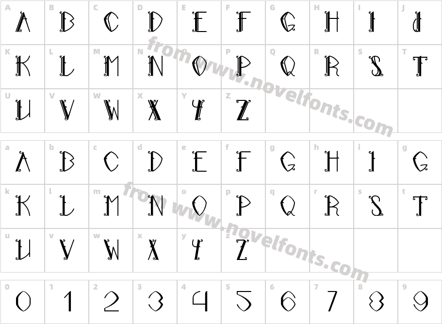 LitteratumTT RegularCharacter Map
