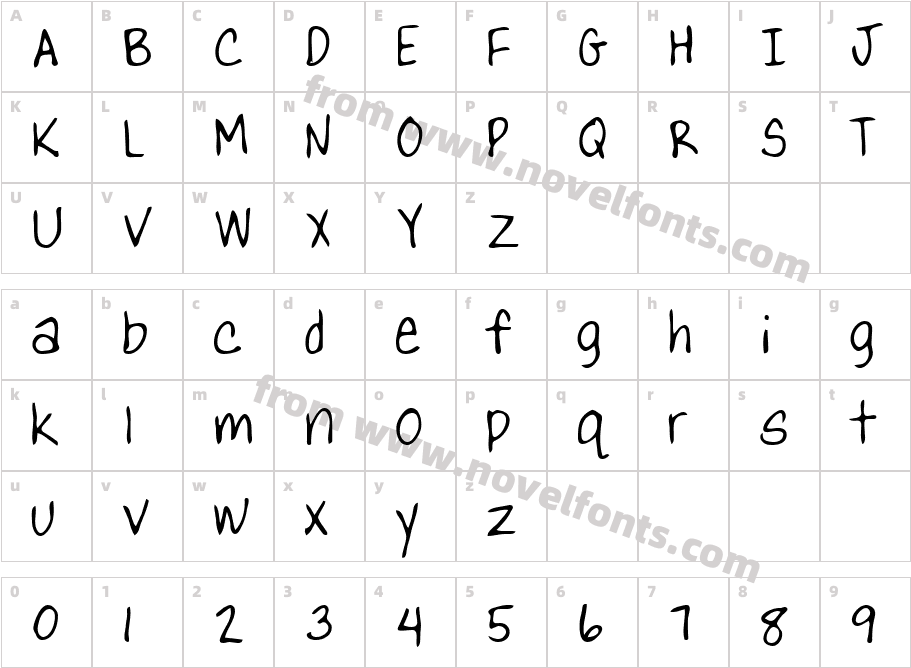 Lizard RegularCharacter Map
