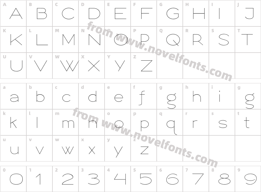 Logo Sans Regular 10Character Map