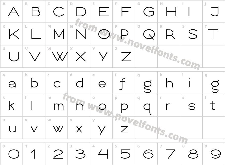 Logo Sans Regular 6Character Map