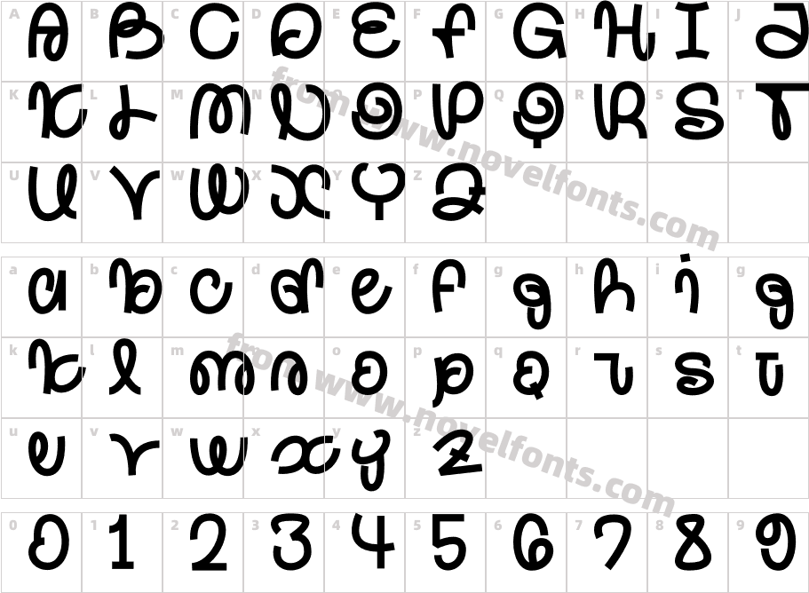 LomelyCharacter Map