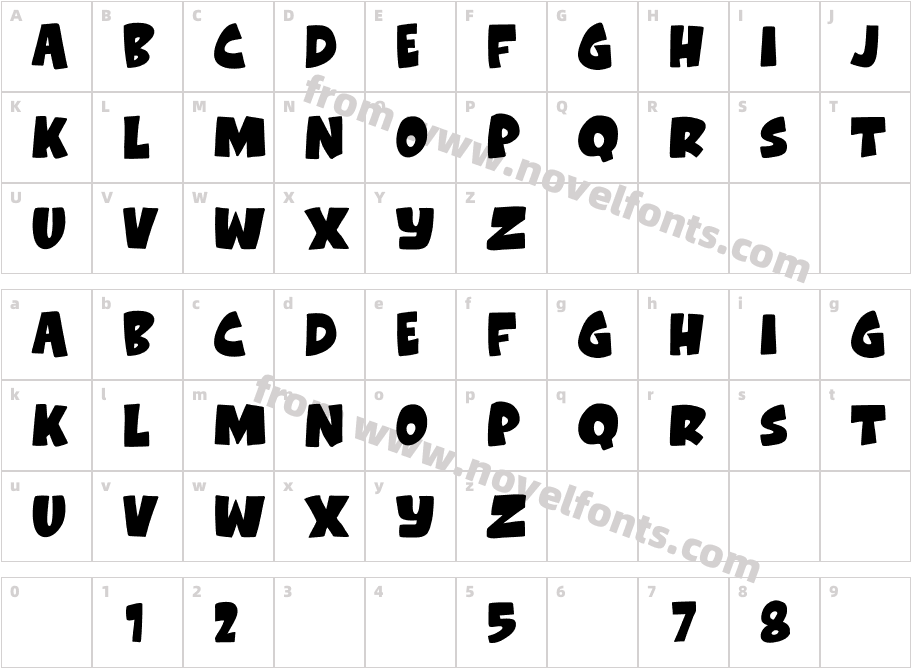 KartunRegularCharacter Map