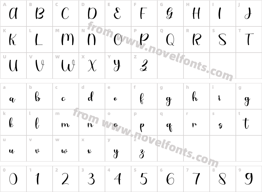 Love Lea Personal UseCharacter Map